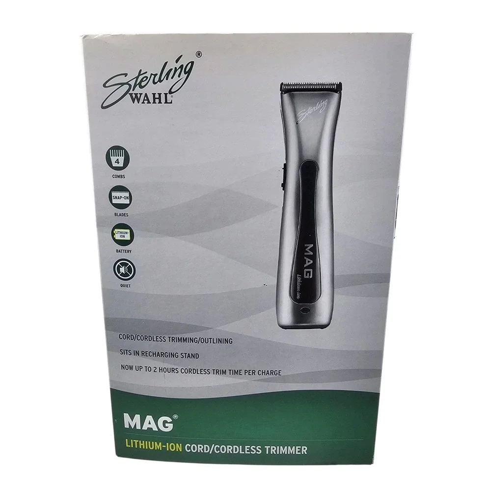 Wahl Professional Sterling Mag Cord/Cordless Trimmer Model 8779 Silver